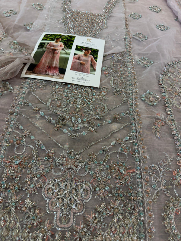 Kanwal Malik pink bridal chiffon collection