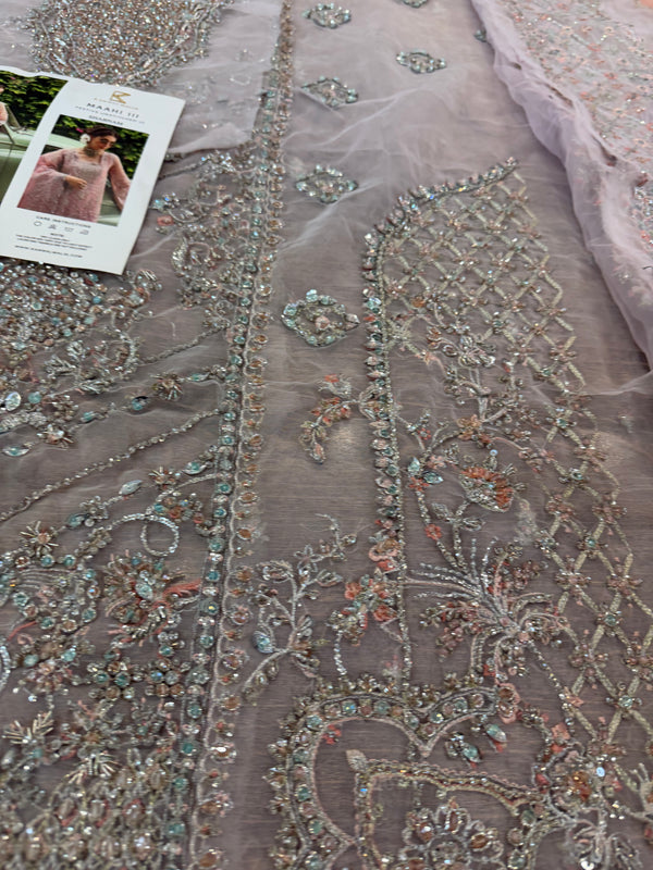 Kanwal Malik pink bridal chiffon collection