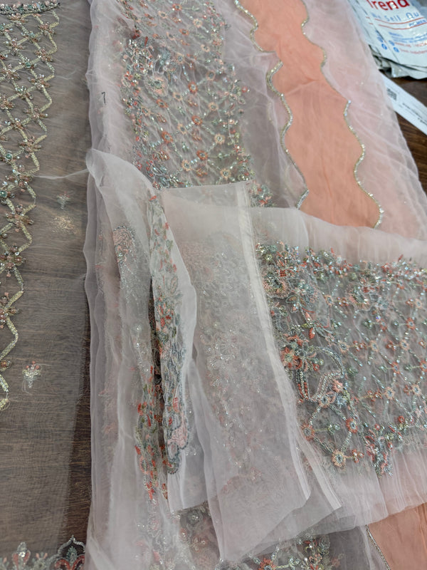 Kanwal Malik pink bridal chiffon collection