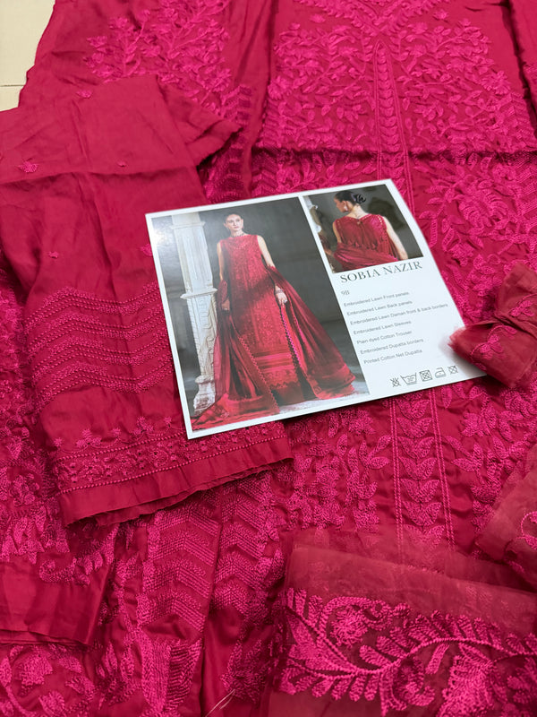 Sobia Nazir red lawn 2026