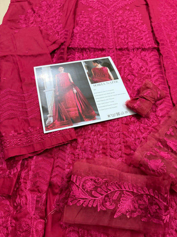 Sobia Nazir red lawn 2026