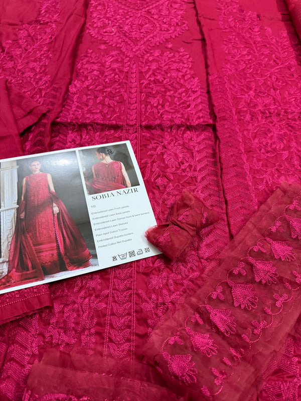 Sobia Nazir red lawn 2026