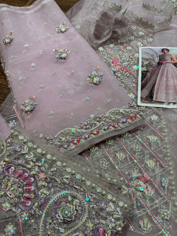 Farah talib aziz pink maxy iris wedding edition