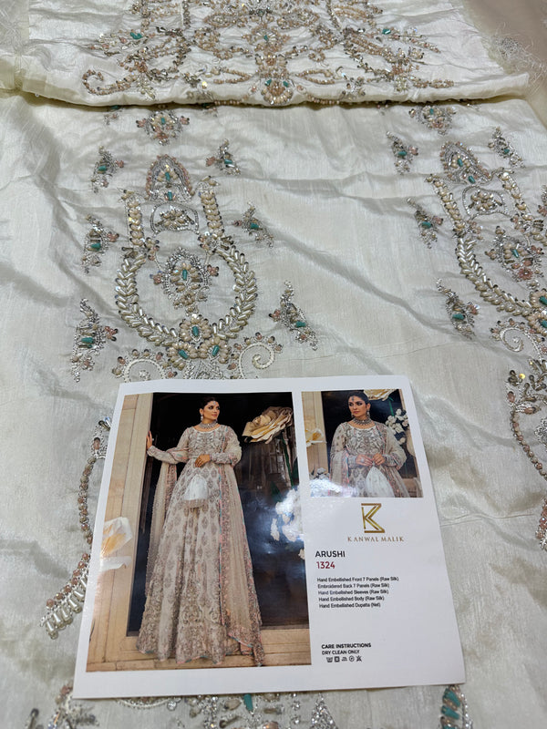 Kanwal malik white multi bridal collection