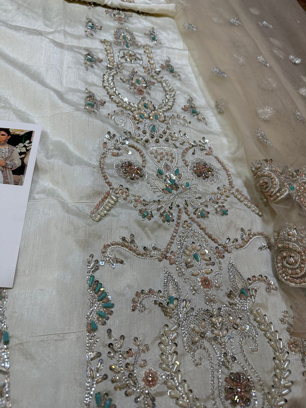 Kanwal malik white multi bridal collection