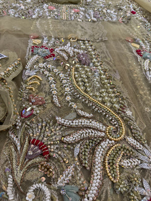 Suffuse by sana Yasir green pista wedding edition