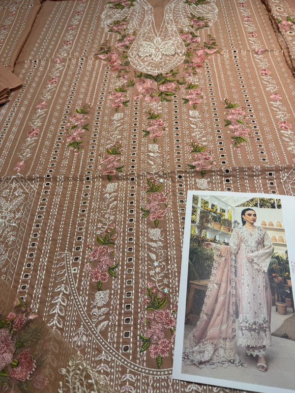 Elaf peach pink lawn 2025