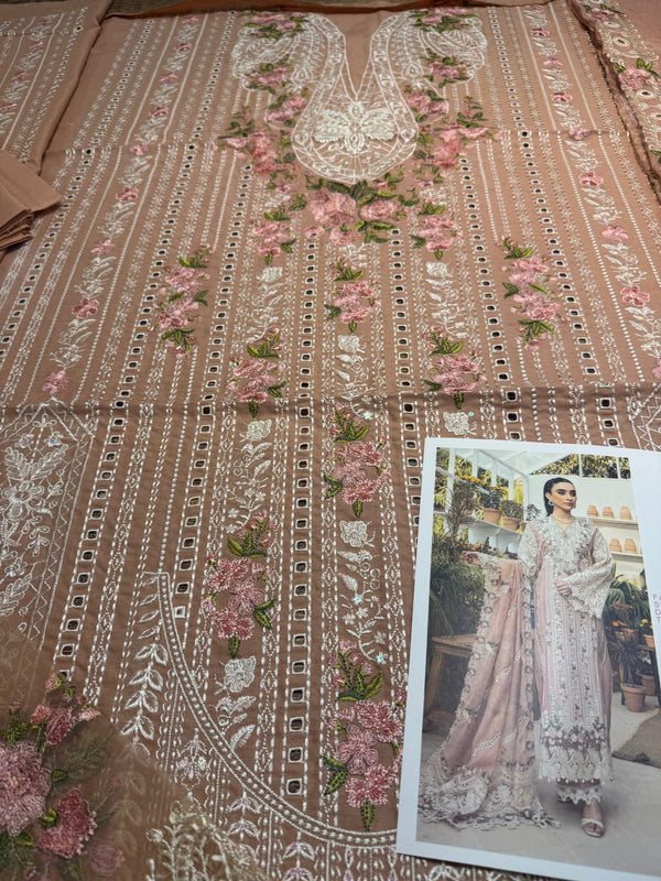 Elaf peach pink lawn 2025