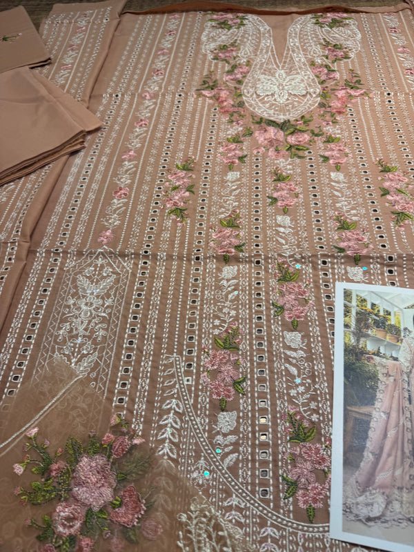 Elaf peach pink lawn 2025