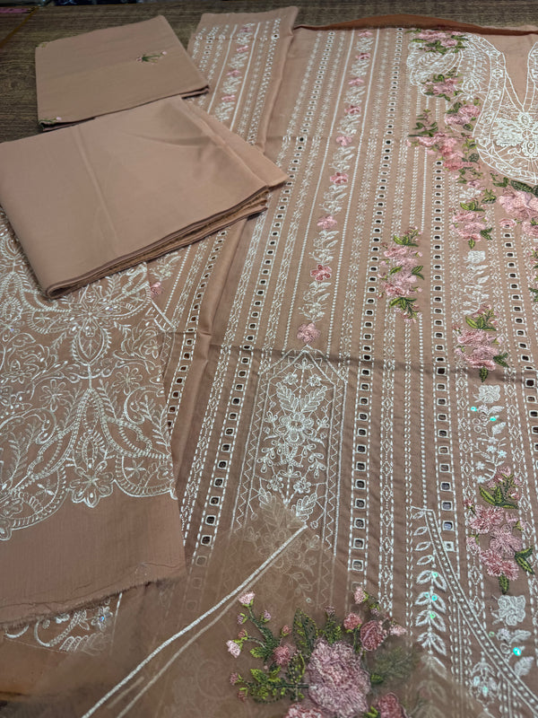 Elaf peach pink lawn 2025