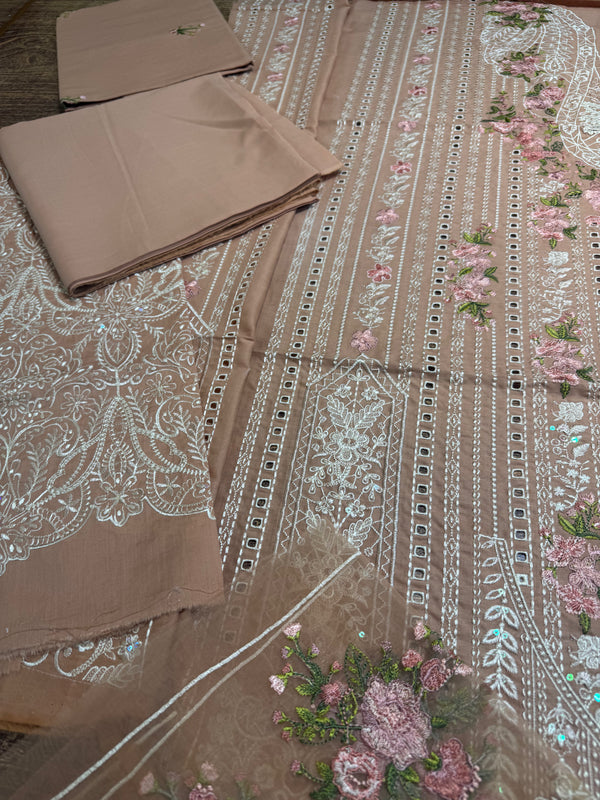 Elaf peach pink lawn 2025