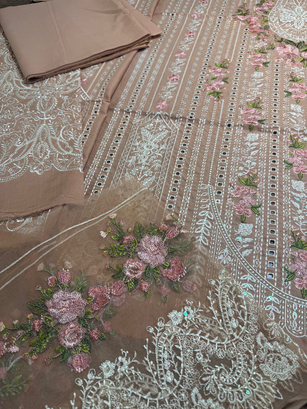 Elaf peach pink lawn 2025
