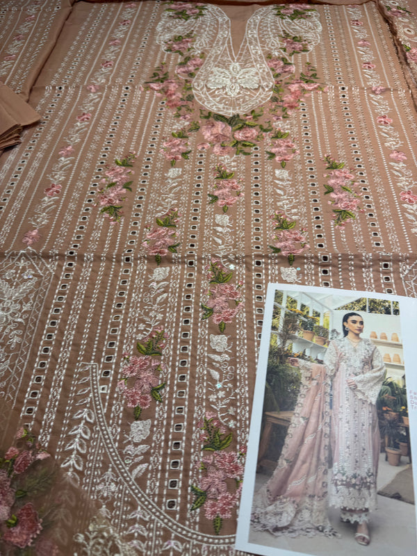 Elaf peach pink lawn 2025