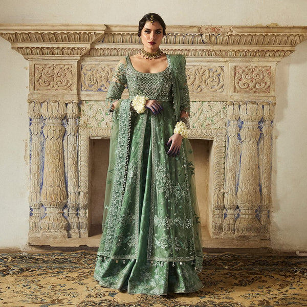 Hussain Rehar apple green wedding edition