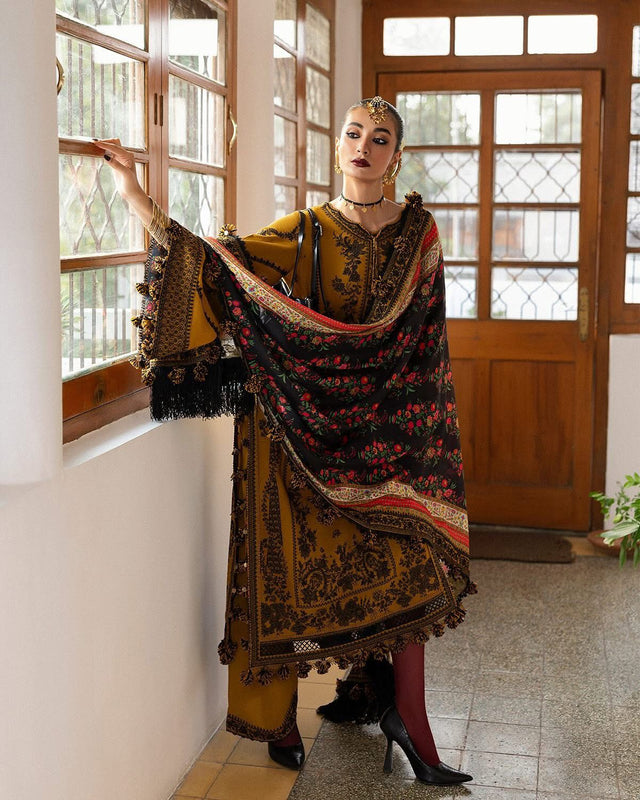 Hussain Rehar mustard winter collection