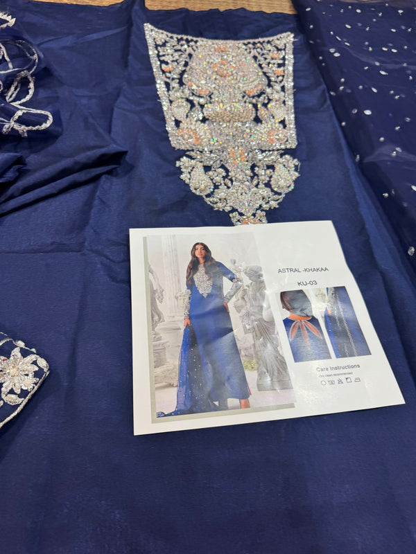 Khakha blue wedding edition