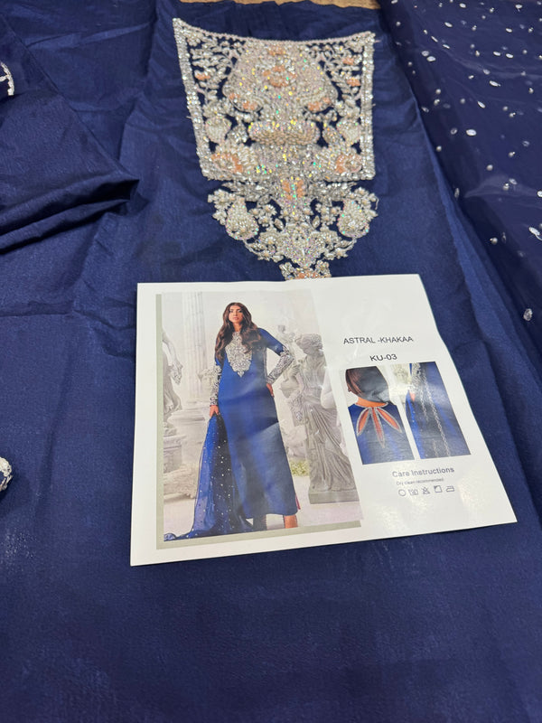 Khakha blue wedding edition