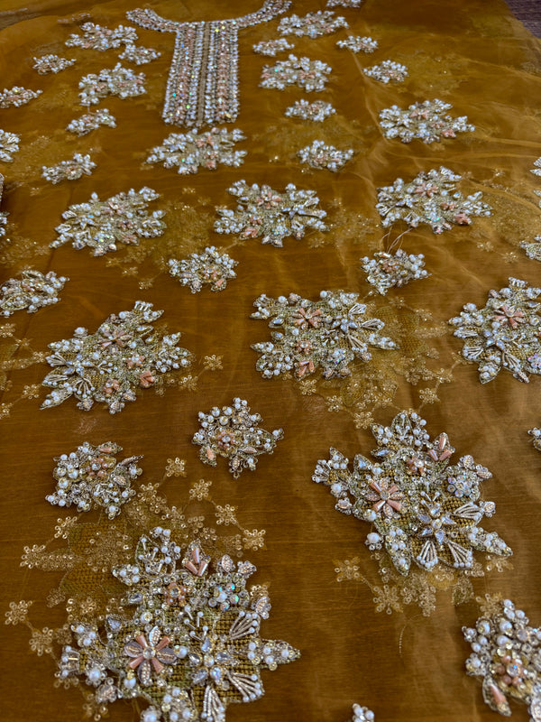 Husssin rehar mustard yellow wedding edition