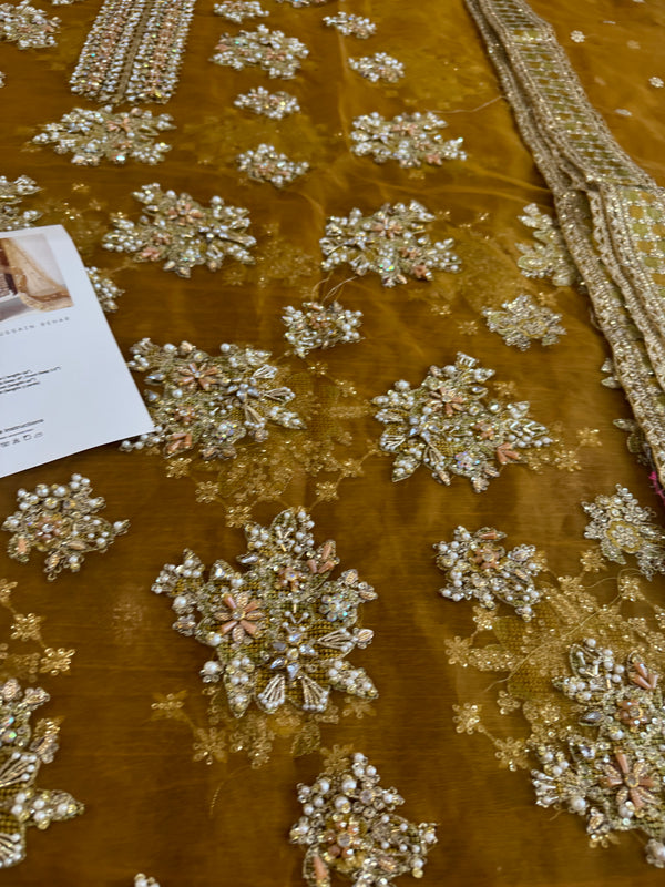 Husssin rehar mustard yellow wedding edition