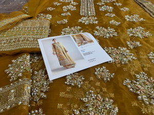 Husssin rehar mustard yellow wedding edition