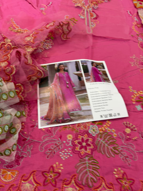 Farah talib aziz pink lawn 2026