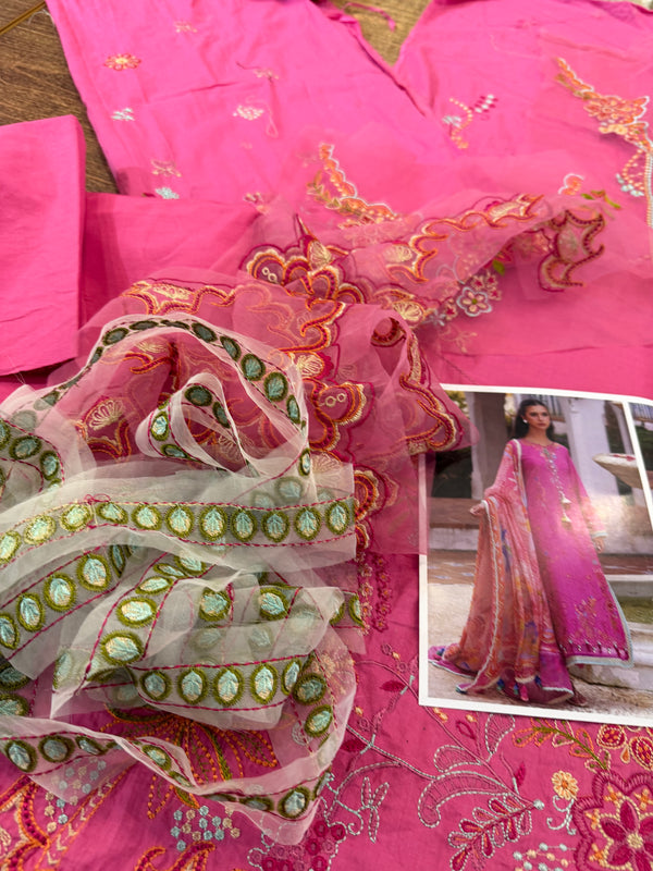 Farah talib aziz pink lawn 2026