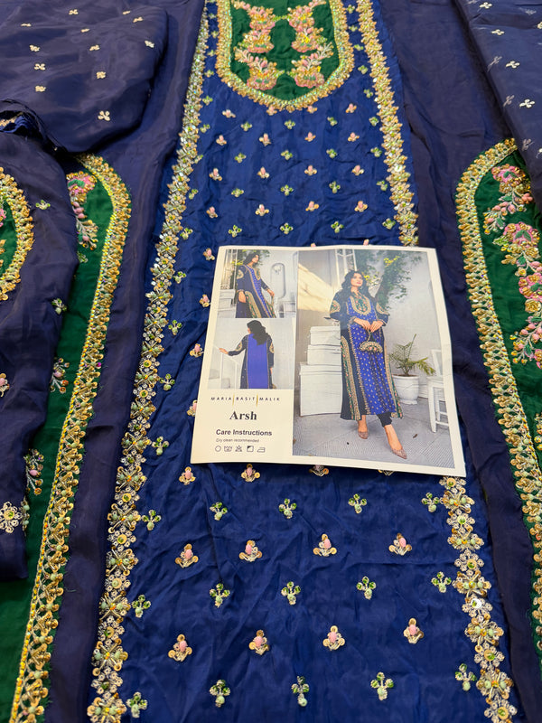 Maria Basit blue wedding edition