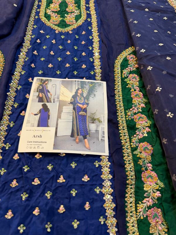 Maria Basit blue wedding edition