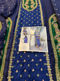 Maria Basit blue wedding edition