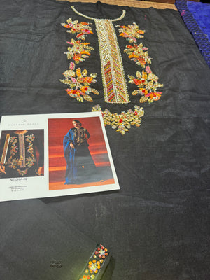 Hussain rehar black wedding edition