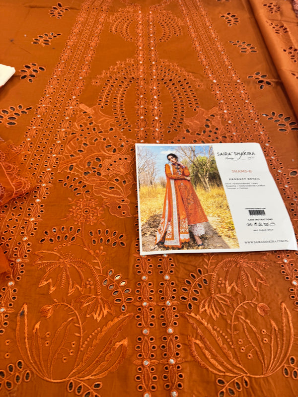 Saira shakira orange lawn 2025