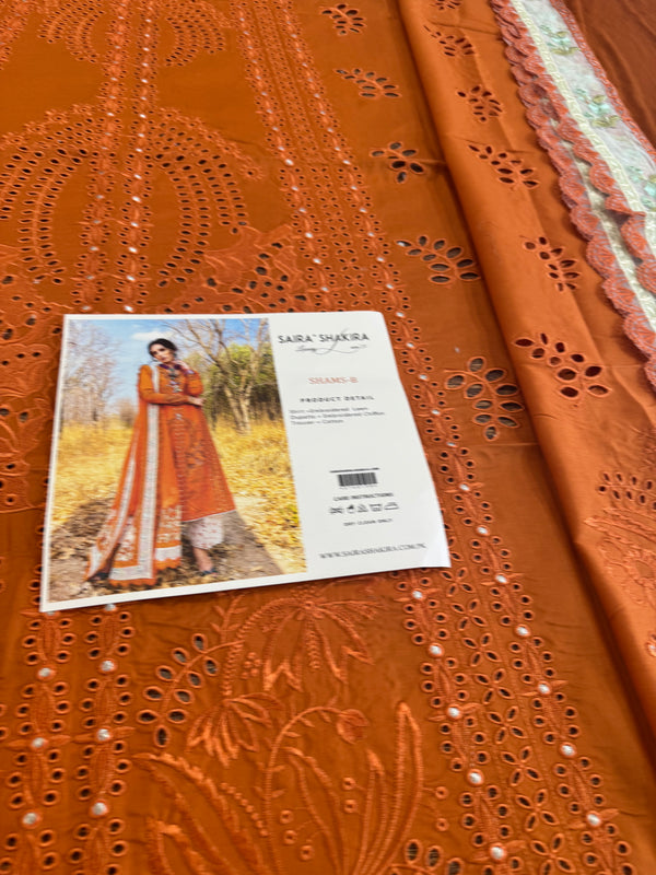 Saira shakira orange lawn 2025
