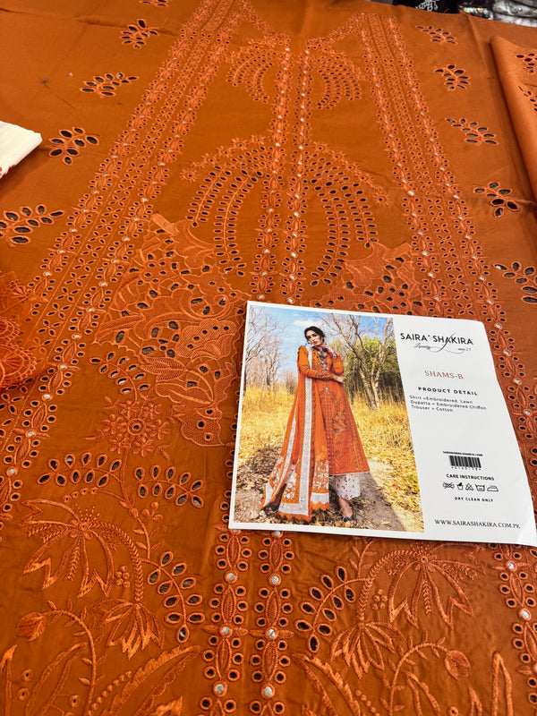 Saira shakira orange lawn 2025