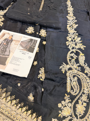 Maria B soriee black wedding edition