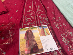 Hussain Rehar red lawn 2025