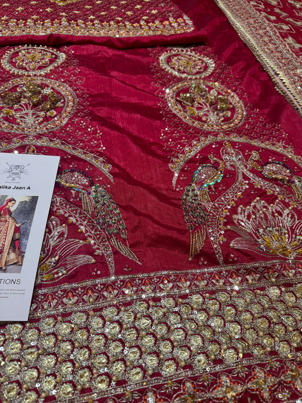 Mohsin Naveed Ranjha red raihastani new  wedding edition