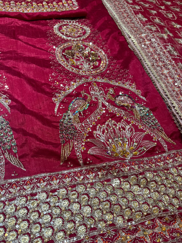 Mohsin Naveed Ranjha red raihastani new  wedding edition