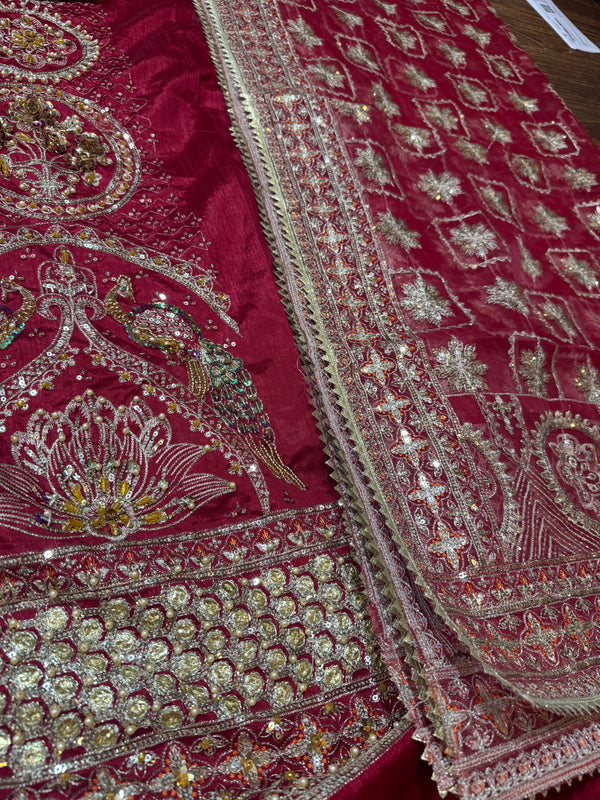 Mohsin Naveed Ranjha red raihastani new  wedding edition