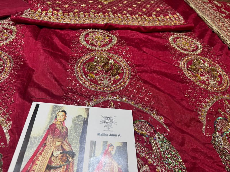 Mohsin Naveed Ranjha red raihastani new  wedding edition