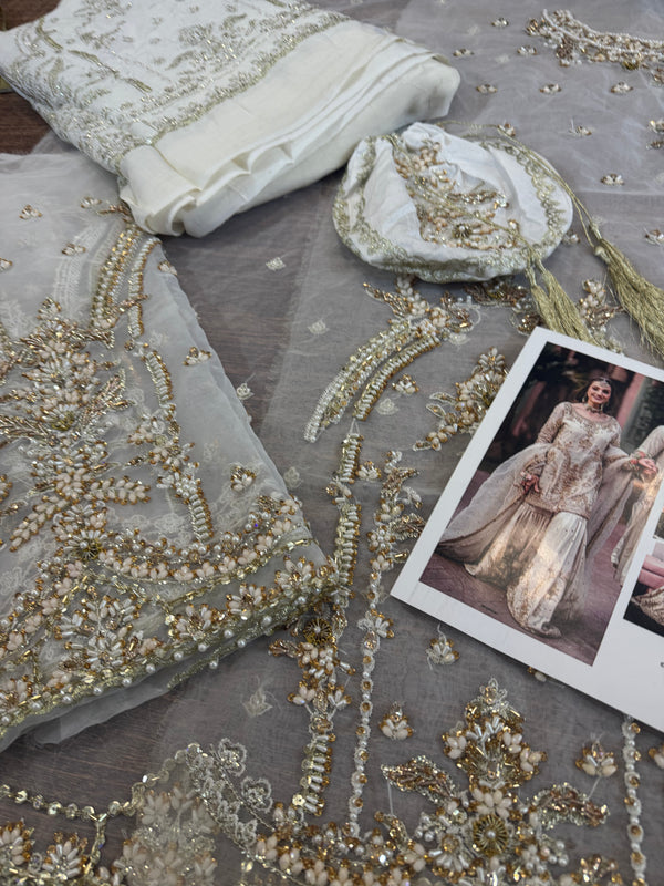Maha Wajahat white wedding edition