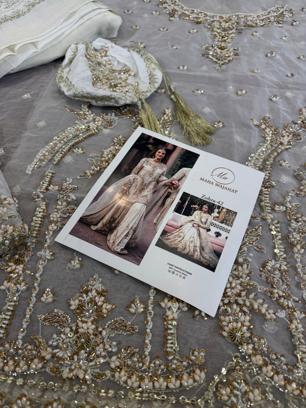 Maha Wajahat white wedding edition