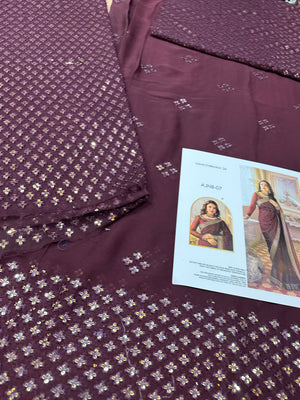 Asim jofa meroon saree wedding edition