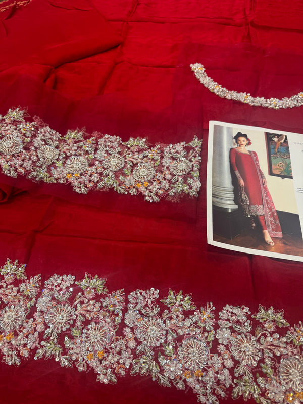Hussain rehar red wedding edition