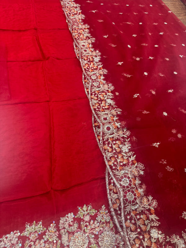 Hussain rehar red wedding edition