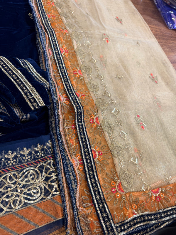 Maria B zink velvet wedding edition