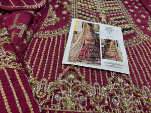 Mohsin Naveed Ranjha shocking red dark bridal collection