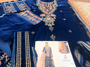 Maria B zink velvet wedding edition