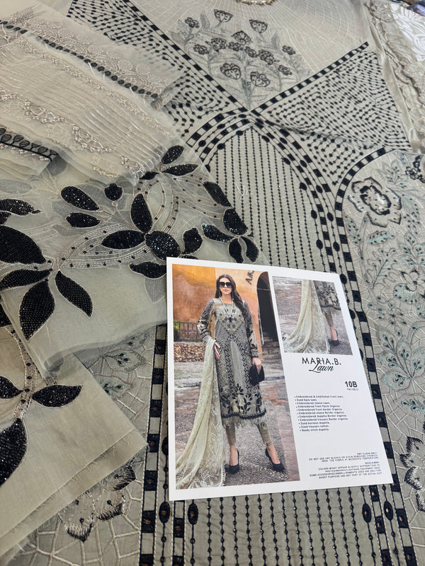 Maria b skin black lawn 2025