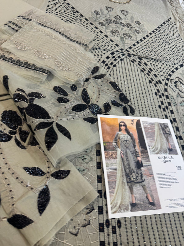 Maria b skin black lawn 2025