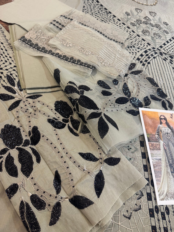 Maria b skin black lawn 2025